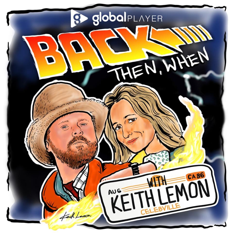 Keith Lemon and Lucie Cave star together in new podcast Back Then When (Handout)