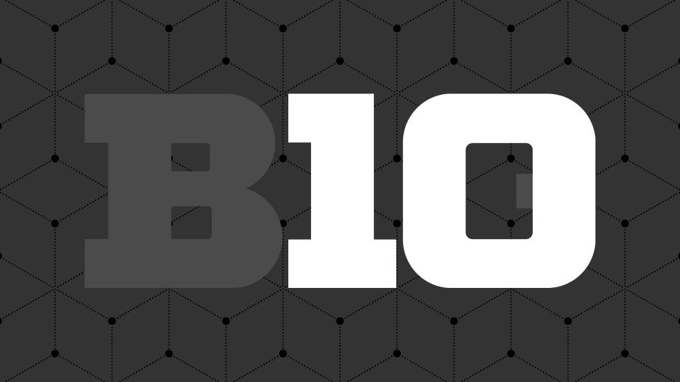 The Big Ten Conference is the oldest athletic conference within the United States. The blue IG doubles as a 10. For the 10 universities in the conference.