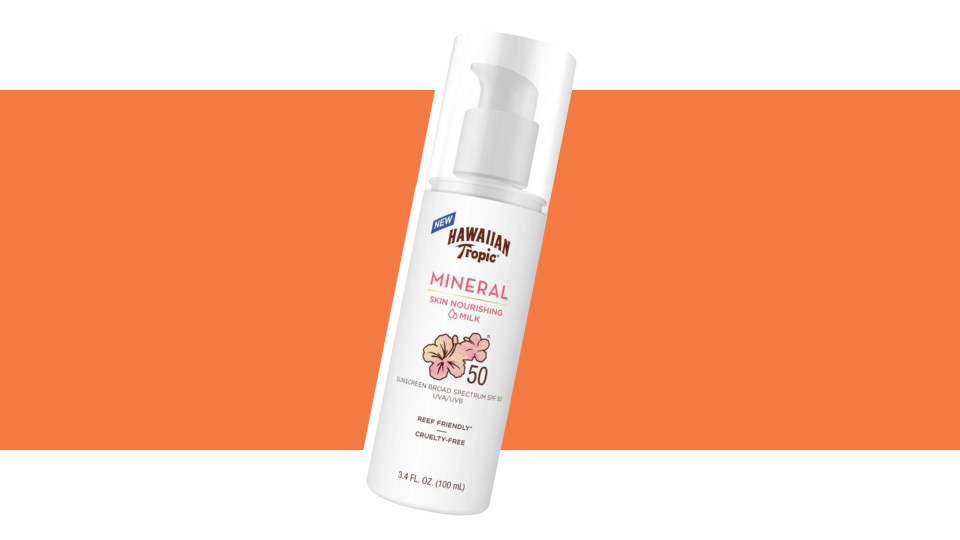 Your skin will appreciate the full coverage protection of the Hawaiian Tropic Mineral Sun Milk Body Lotion made with 100% mineral actives, Coconut and Kukui Nut.