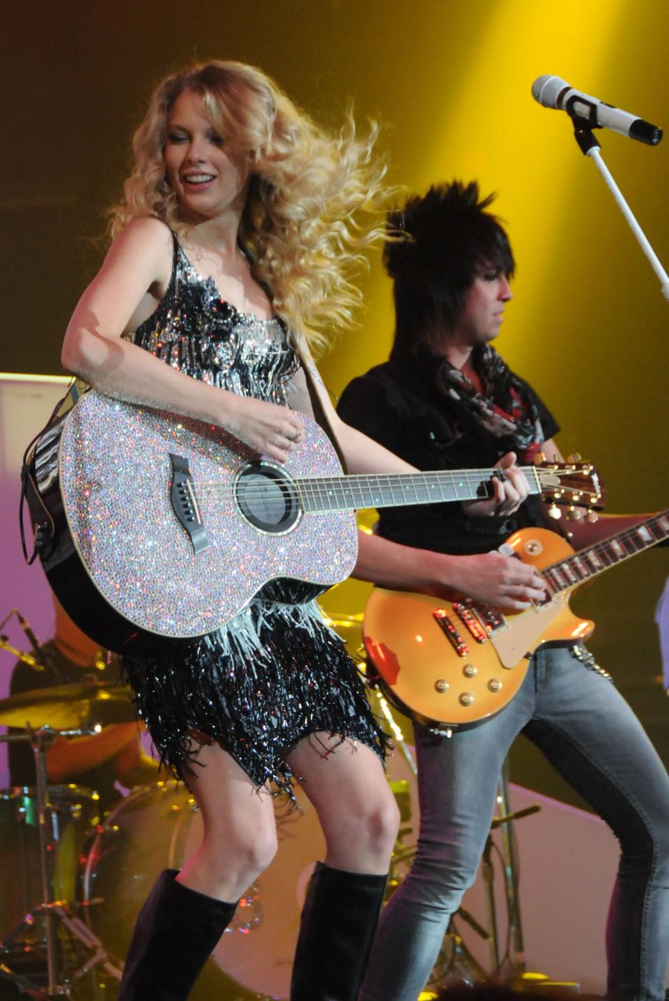 Taylor Swift performs at Wells Fargo Arena in Des Moines on June 27, 2009 when she opened for Keith Urban