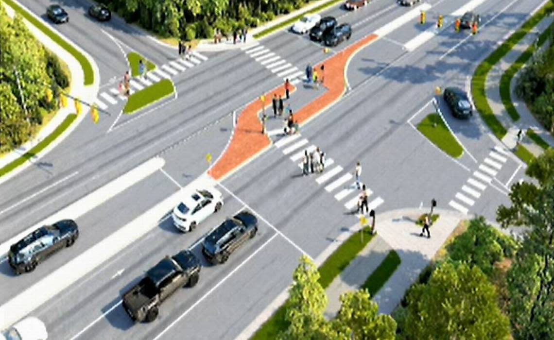 A pedestrian crossing at Sumac Road will have signals and a refuge island, especially helpful for children walking and biking to school at Scroggs Elementary, located in Southern Village, Chapel Hill council members said.