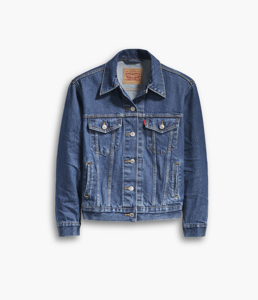  Levi's Ex-Boyfriend Trucker Jacket in Neu Blue  (Photo: Levi's)