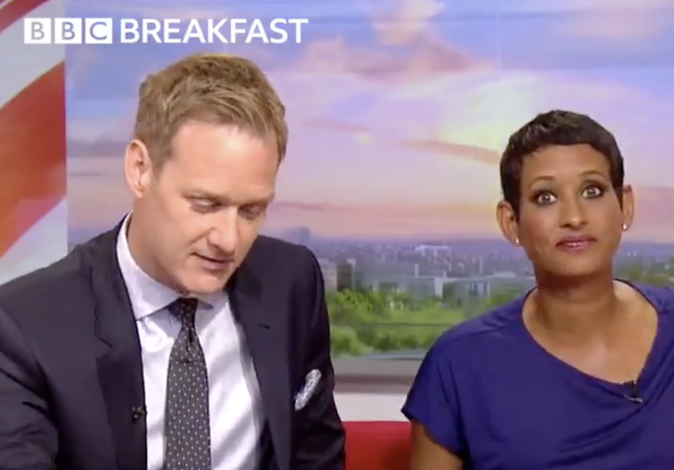 Dan Walker and Naga Munchetty on BBC Breakfast (BBC)