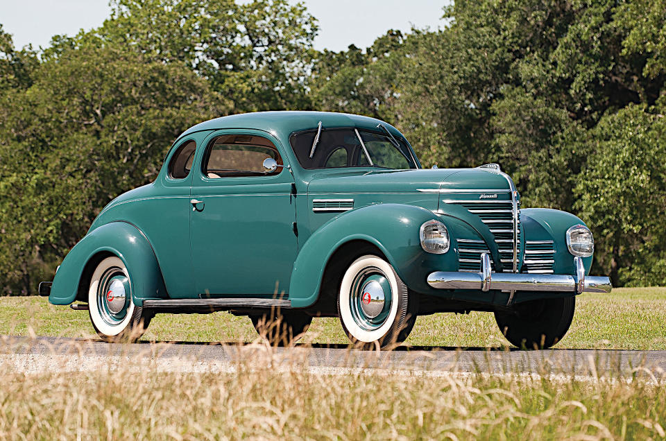 <p>The 1938 Plymouth was available in two forms, the more expensive known as Deluxe and the cheaper, initially, as<strong> Business</strong>. Times were hard back then, and the latter was sought after by people wanting to pay as little as possible for a new car, but according to one authoritative source they objected in large numbers to the name. Plymouth responded by calling it Roadking instead.</p><p>The new name was short-lived. In 1941, Plymouth changed its policy, calling the lower-priced model <strong>Deluxe </strong>and its fancier counterpart <strong>Super Deluxe</strong>. For the next 60 years, until the brand was discontinued, there was never another Plymouth Roadking.</p>