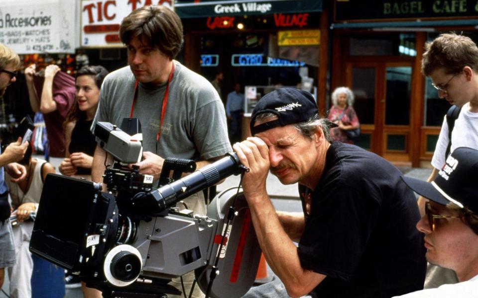 Larry Clark (left) filming Kids