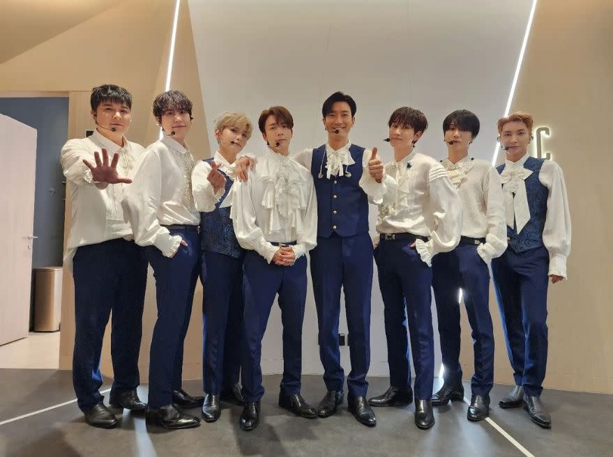 Super Junior剛結束香港演唱會行程，馬不停蹄前往台灣。（翻攝自super junior IG）