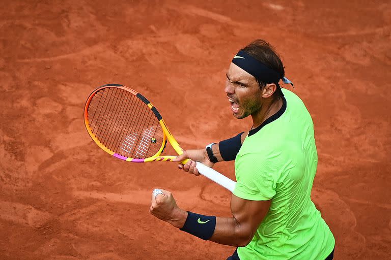 Rafael Nadal enfrenta al británico Cameron Norrie durante el partido de tenis individual masculino de la tercera ronda del día 7 del torneo de tenis Roland Garros