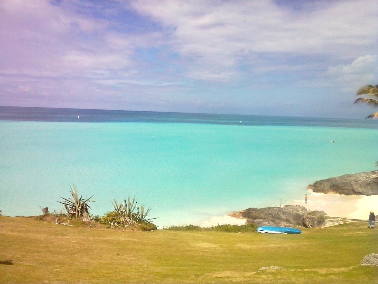 No filter: Pale winter light highlights Bermuda’s pretty in pink pastel hues.