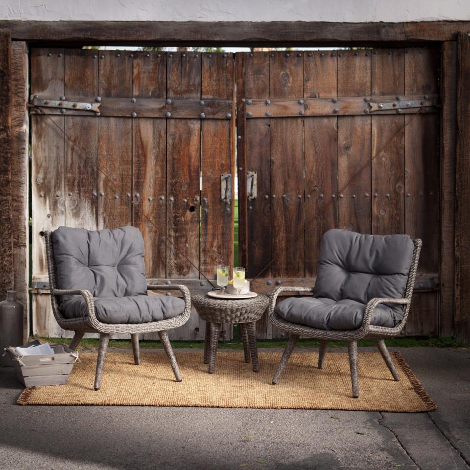 Belham Living Rio All Weather Wicker Chat Set (Photo: Walmart)