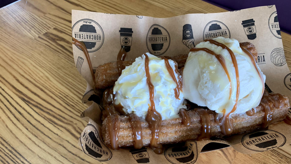 Horchateria Rio Luna's churro sundae 