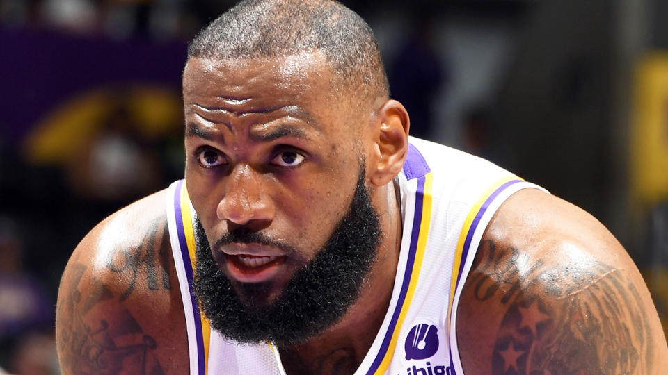 LeBron James and the Los Angeles Lakers are mired in a dismal, injury-affected NBA campaign which might see them miss the playoffs entirely. (Photo by Andrew D. Bernstein/NBAE via Getty Images)