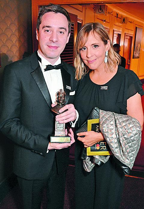 With Mel Giedroyc at the 2018 Olivier Awards (Dave Benett/Getty Images)