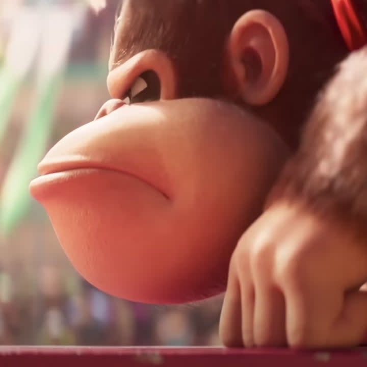 Donkey Kong looks angry