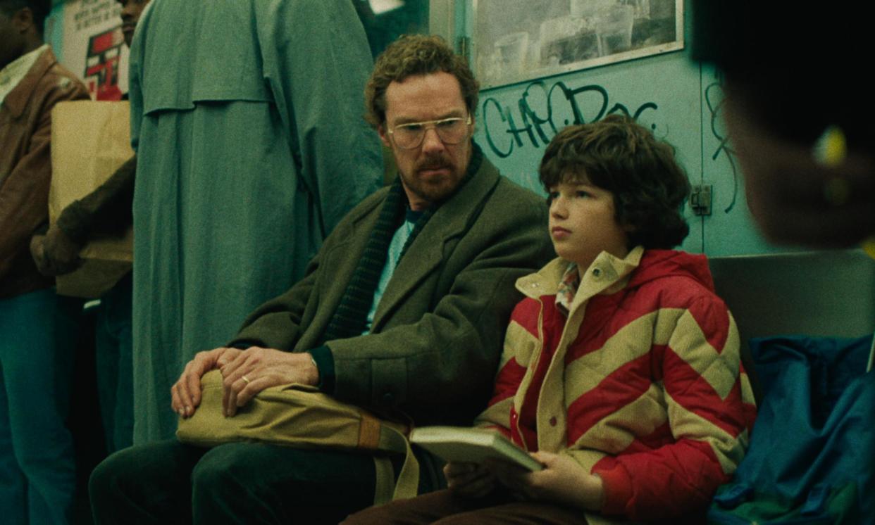 <span>Admirable … Benedict Cumberbatch as Vincent / Ivan Howe as Edgar in Eric. </span><span>Photograph: Netflix</span>