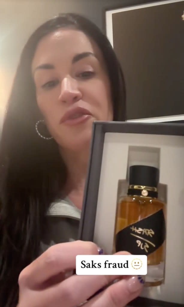 A Georgia shopper was hoping to receive Maison Crivelli Hibiscus Mahajad perfume in her package but allegedly received another product. TikTok / @katskl