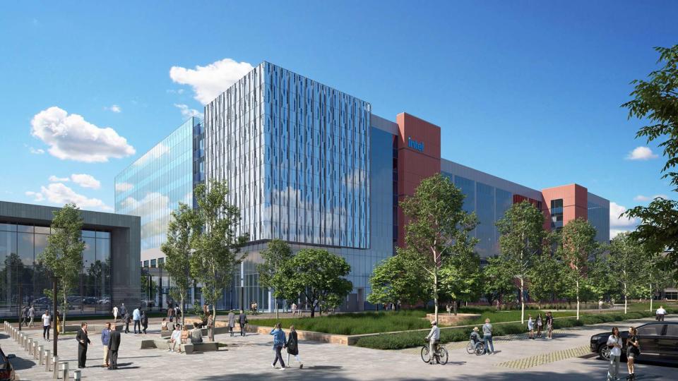 Renderings show what Intel's Ohio One campus will look like when it is finished.