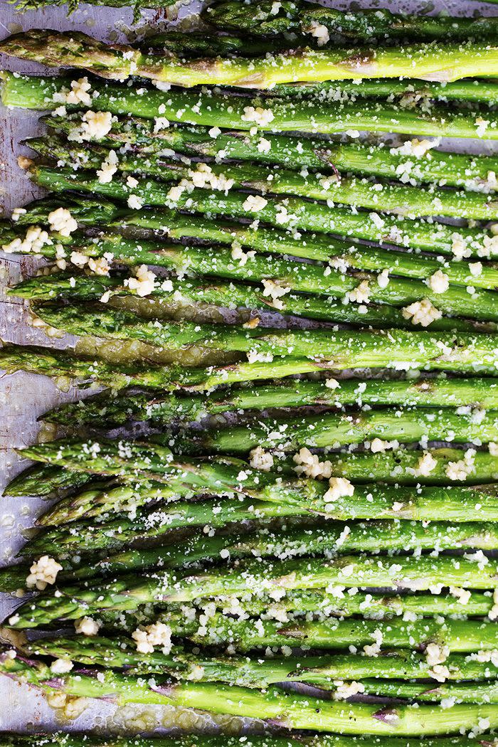 Roasted Lemon Parmesan Garlic Asparagus