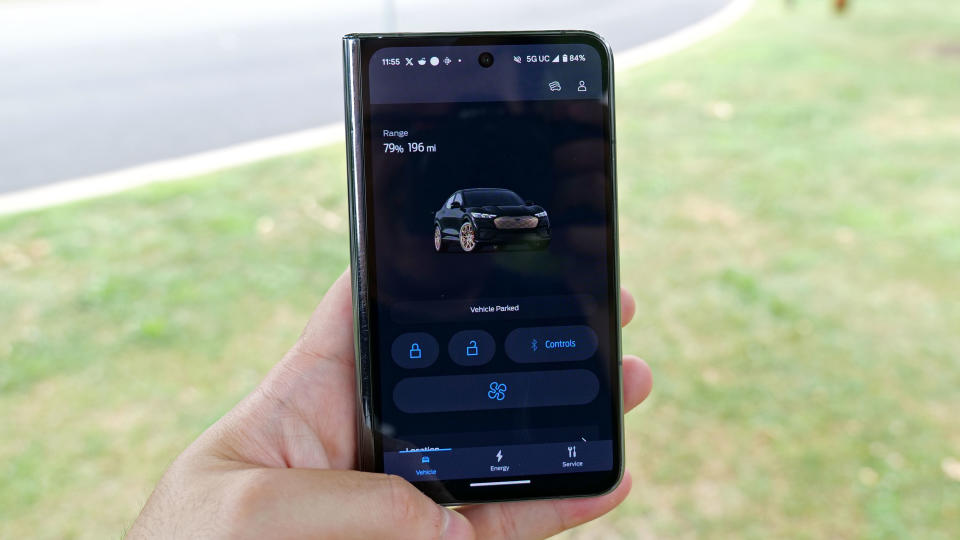 The Mustang Mach-E supports using your phone as a key. But compared to rivals like Tesla, the FordPass app still feels a bit barebones. 