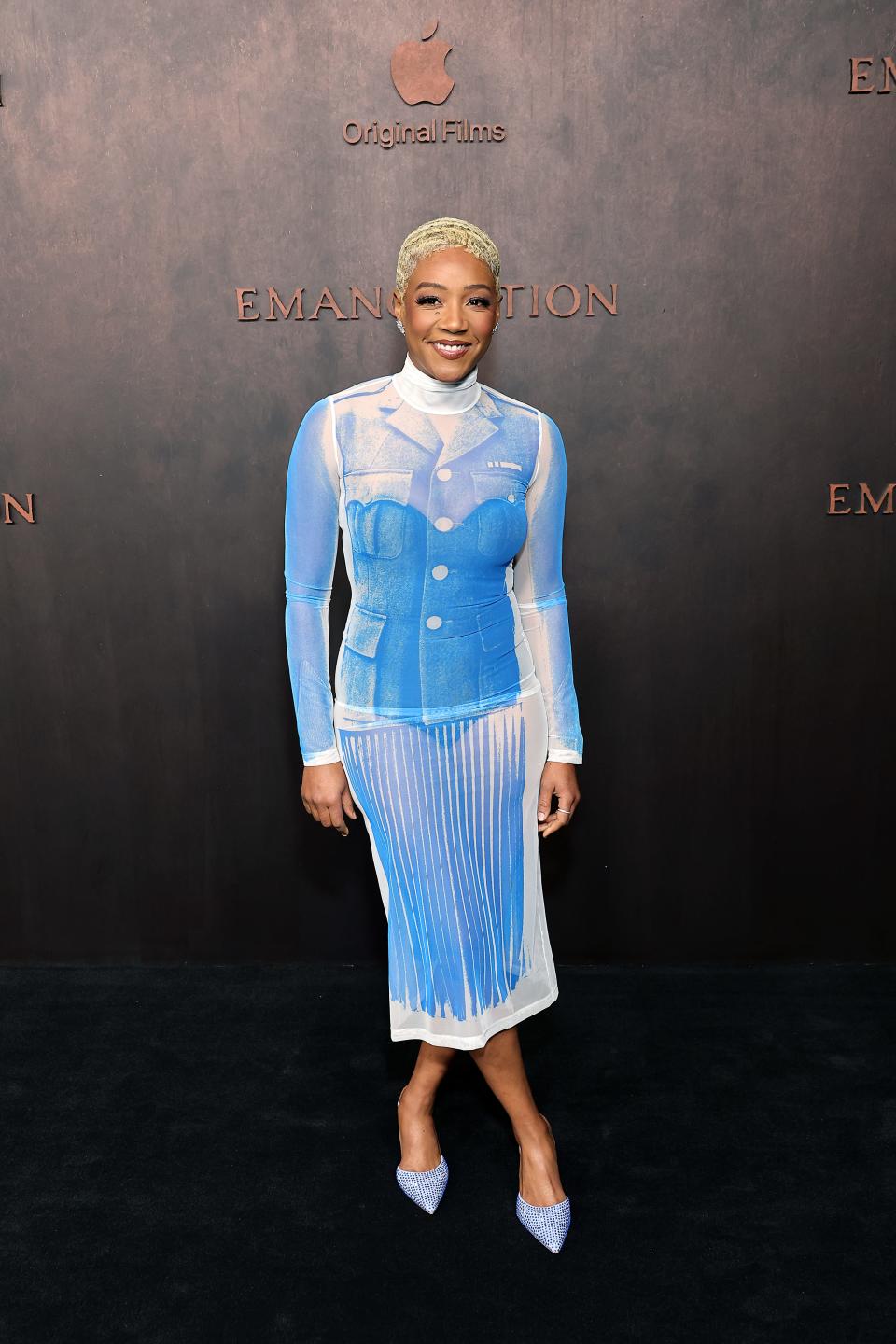 November 30, 2022:  Tiffany Haddish attends Apple Original Films' "Emancipation"  Los Angeles premiere at Regency Village Theatre in Los Angeles.