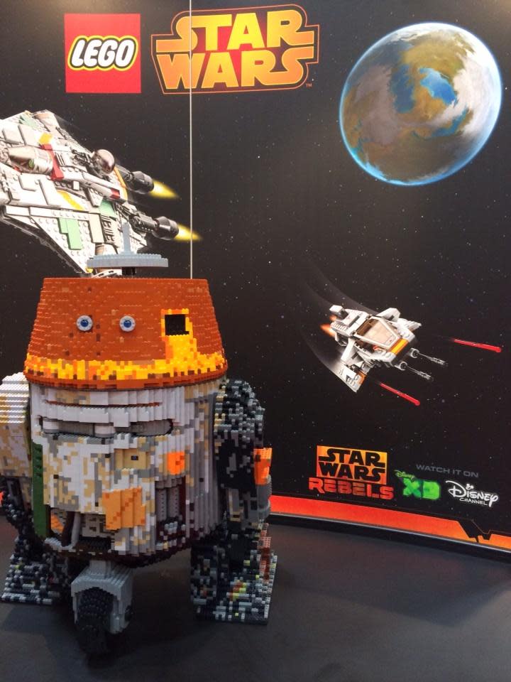 “#LEGO Chopper. Looking good buddy! #StarWarsRebels #SDCC #SDCC2014 #ComicCon” -@DisneyXD/Twitter