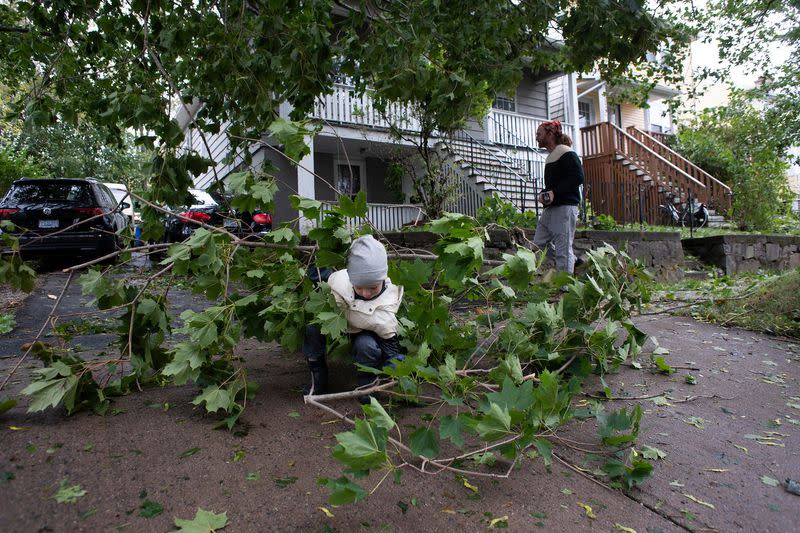 Residents clean up after Hurricane Fiona in Halifax