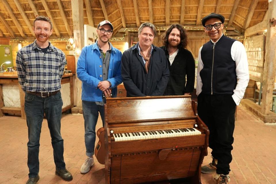 Simon Armitage brought his harmonium into the barn for repair 