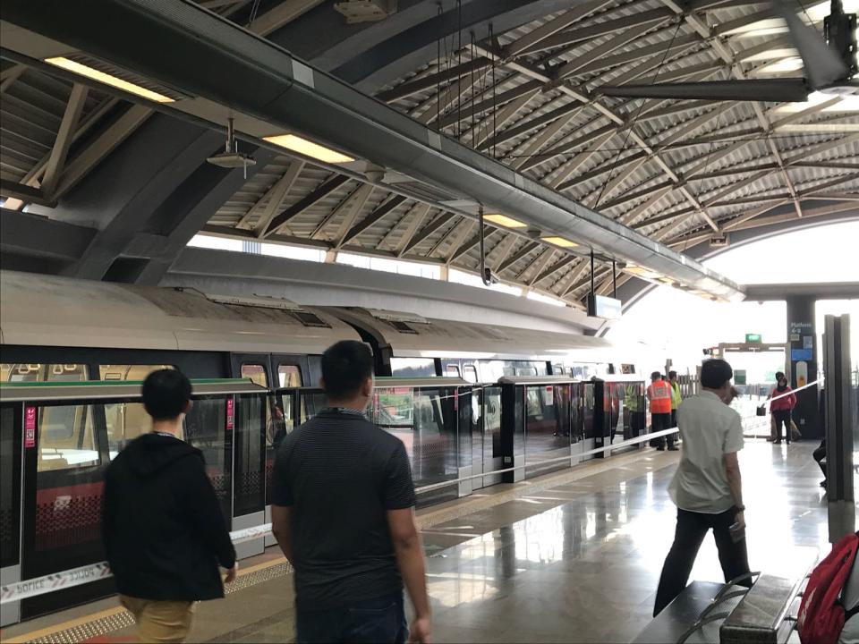 Joo Koon MRT Station after train collision