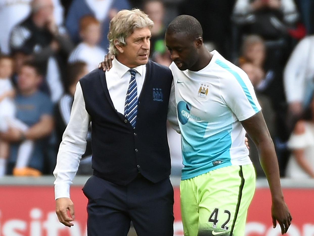 Manuel Pellegrini has ruled out West Ham making a move for Yaya Toure: Getty