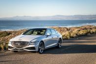 <p>The <a href="https://www.caranddriver.com/genesis/g80" rel="nofollow noopener" target="_blank" data-ylk="slk:Genesis G80;elm:context_link;itc:0;sec:content-canvas" class="link ">Genesis G80</a> isn't just stately looking, it's also safe. The mid-size luxury sedan takes home top honors from the IIHS in just about every category, though its headlights and LATCH system's ease of both take silver, with Acceptable ratings.</p><p><a class="link " href="https://www.caranddriver.com/reviews/a38451110/2022-genesis-g80-sport-drive/" rel="nofollow noopener" target="_blank" data-ylk="slk:G80 TESTED;elm:context_link;itc:0;sec:content-canvas">G80 TESTED</a> | <a class="link " href="https://www.caranddriver.com/genesis/g80" rel="nofollow noopener" target="_blank" data-ylk="slk:G80 INFO;elm:context_link;itc:0;sec:content-canvas">G80 INFO</a> | <a class="link " href="https://www.caranddriver.com/genesis/g80/specs" rel="nofollow noopener" target="_blank" data-ylk="slk:G80 SPECS;elm:context_link;itc:0;sec:content-canvas">G80 SPECS</a></p>