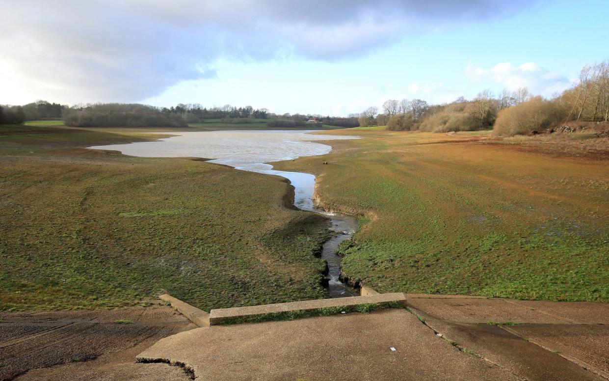 The South East is particularly vulnerable to water shortages, as shown by Bewl Water in Kent - PA