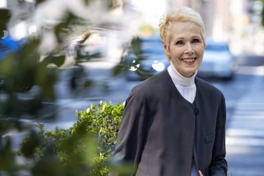 E. Jean Carroll is photographed, Sunday, June 23, 2019, in New York. Carroll, a New York-based advice columnist, claims Donald Trump sexually assaulted her in a dressing room at a Manhattan department store in the mid-1990s. Trump denies knowing Carroll. (AP Photo/Craig Ruttle)