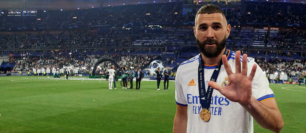 Karim Benzema s'en va avec cinq succès en Ligue des champions.  - Credit:JOSE BRETON / NurPhoto / NurPhoto via AFP