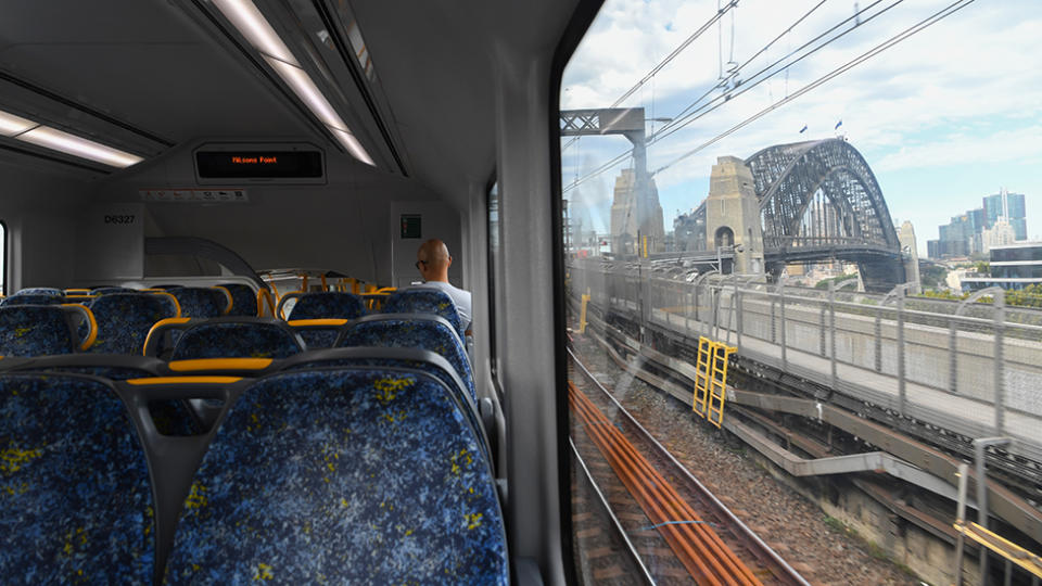 Sydney trains empty amid coronavirus pandemic