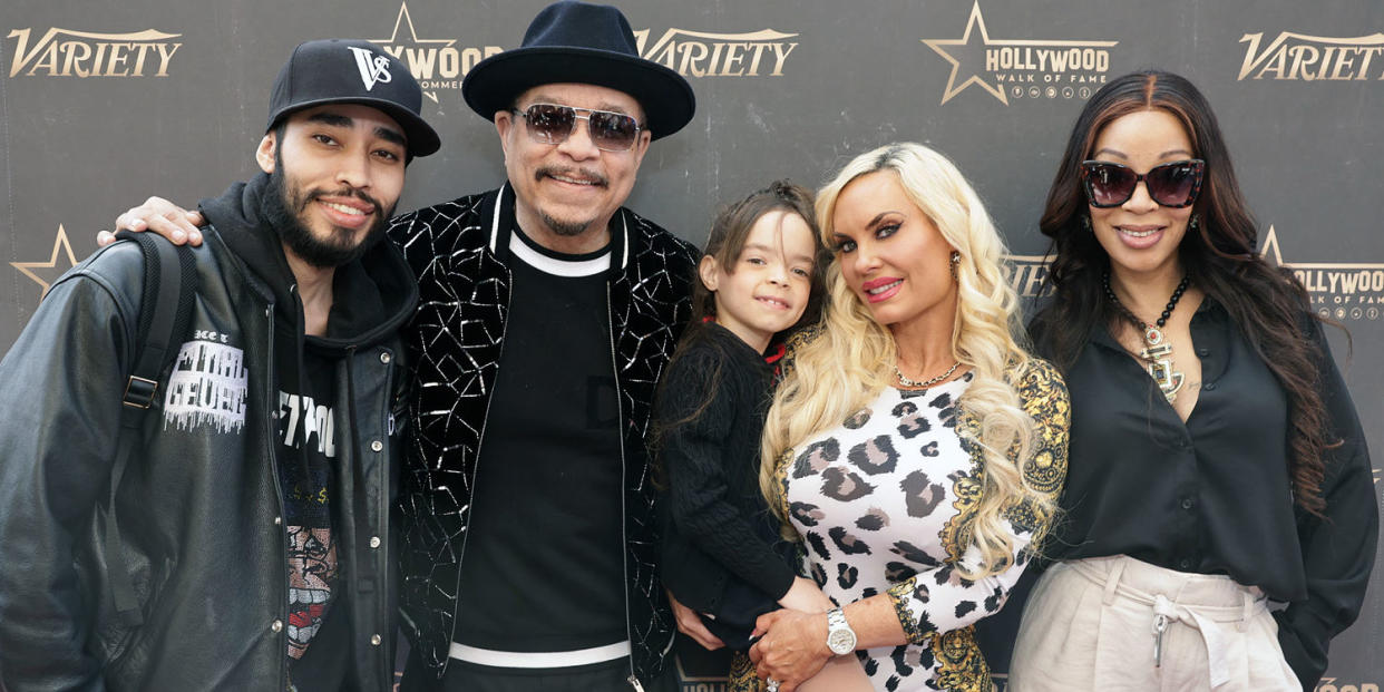 Ice-T with Coco Austin and kids. (Todd Williamson / NBC via Getty Im)