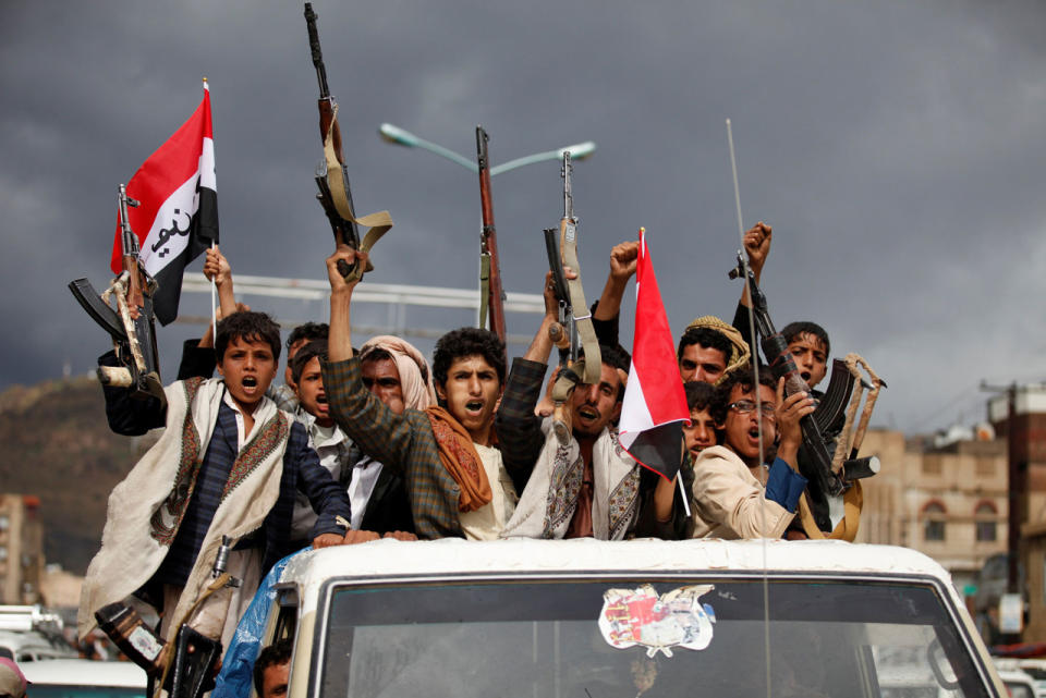 Houthi rebels in Yemen