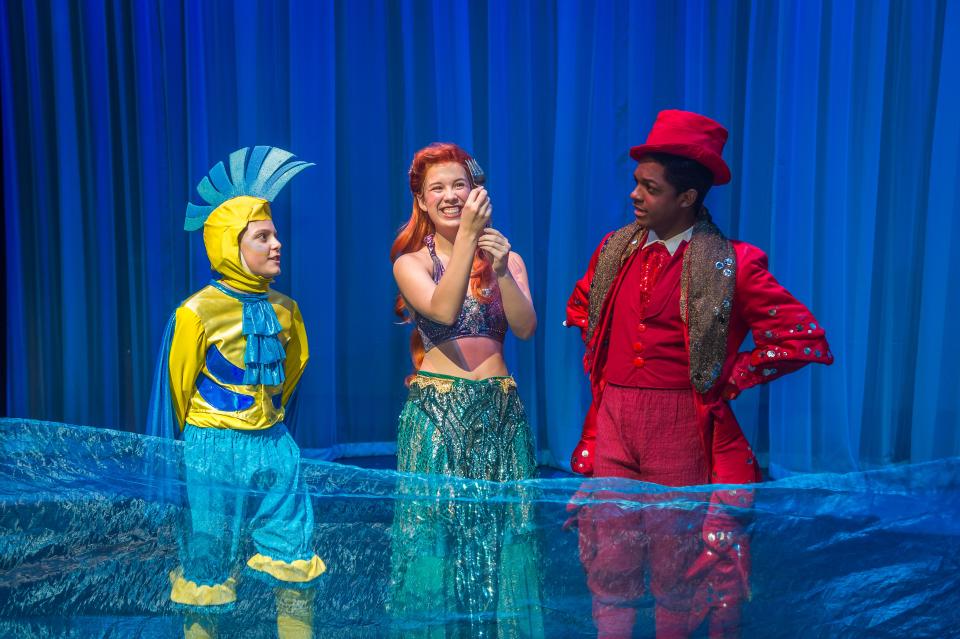 The Amarillo Little Theatre Academy presents "The Little Mermaid" with Atticus Lee as Flounder, Kameron Wolff as Ariel and Nicholas Shaffer as Sebastian.