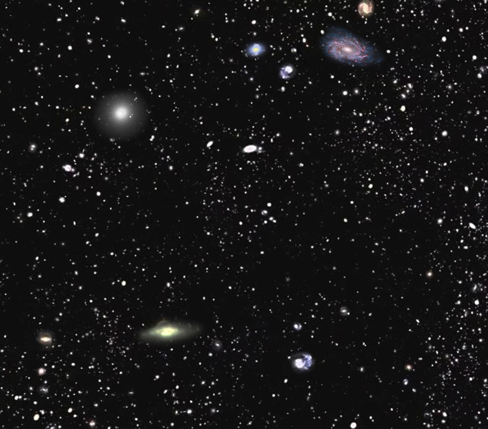 A map of the universe, with galaxies and stars, from Sloan Digital Sky Survey