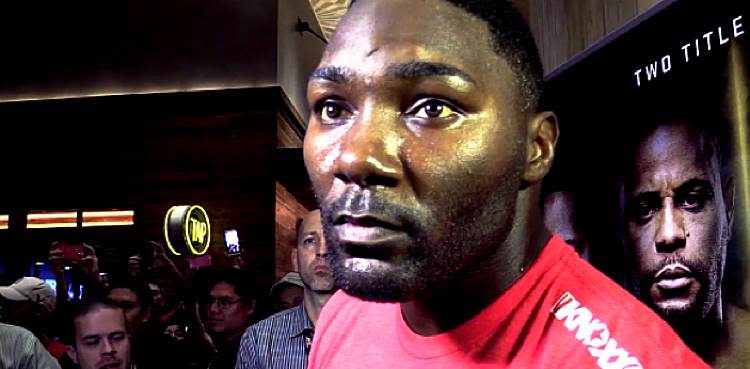 Anthony Johnson UFC 210 prefight scrum