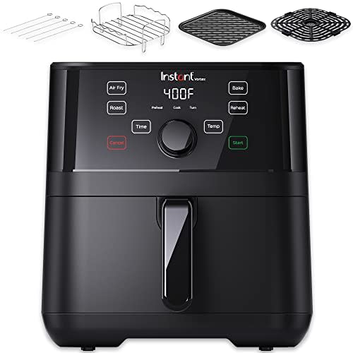 Instant Vortex 5.7-QT Air Fryer Oven with Accessories, From the Makers of Instant Pot, Customizable Smart Cooking Programs, Digital Touchscreen, Dishwasher-Safe Basket, App with over 100 Recipes (Amazon / Amazon)