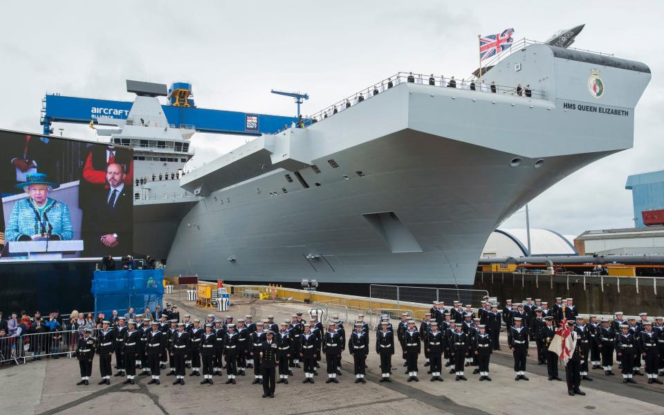 Babock is part of the consortium which is building the Royal Navy's new aircraft carriers -  Aircraft Carrier Alliance 