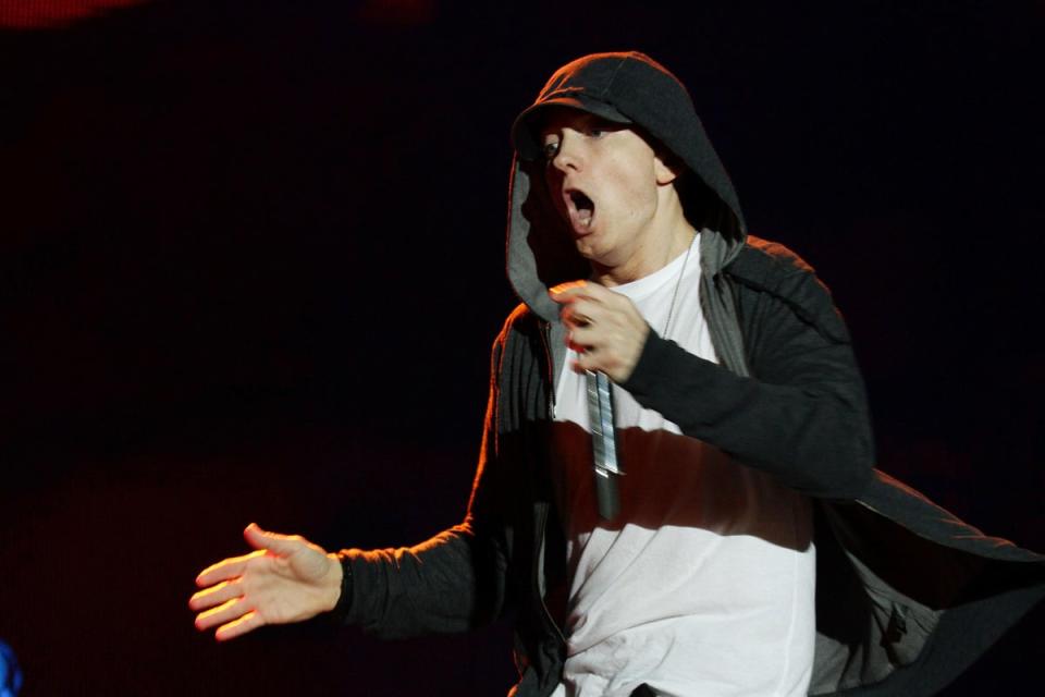 US presidential hopeful will ‘respect Eminem’s wishes’ and stop using his music (Yui Mok/PA) (PA Media)
