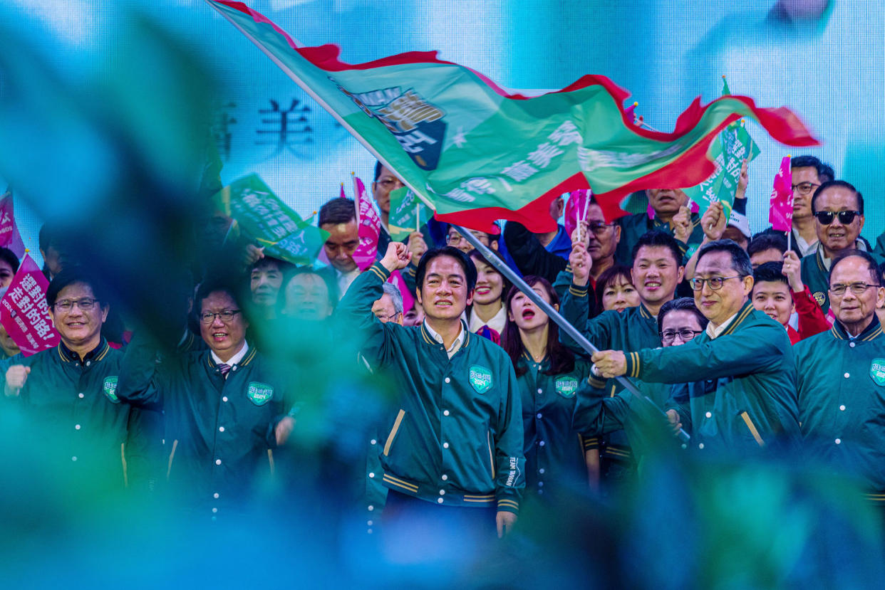 Taiwan's President Tsai Attends DPP Election Campaign Launch (Annabelle Chih / Getty Images)