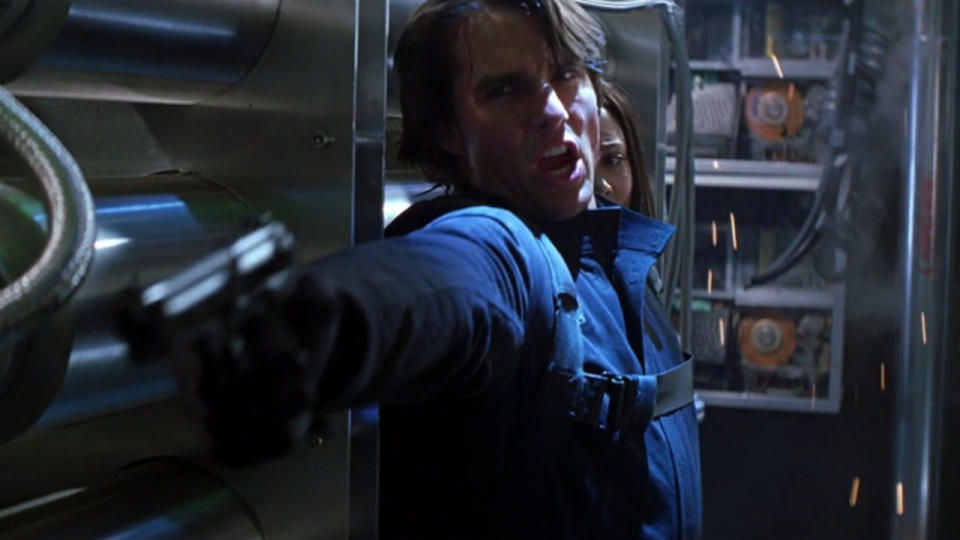 Tom Cruise and Thandiwe Newton in Mission: Impossible 2