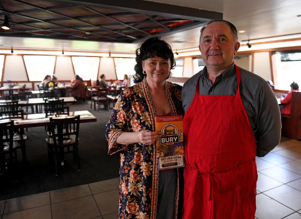 Loretta Leatherbury, manager of Bury Diner, and Matt Kopal, owner, at 1217 Mt Hermon Rd Friday, April 5, 2024, in Salisbury, Maryland.