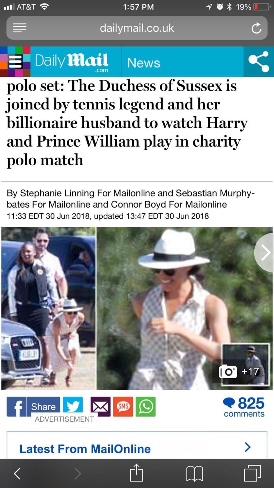 Meghan Markle went to a polo match on Saturday wearing a button-up dress you can buy from Amazon.com.