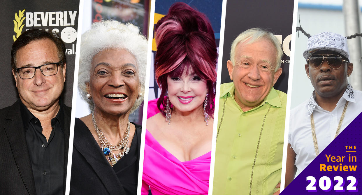 Bob Saget, Nichelle Nichols, Naomi Judd, Leslie Jordan and Coolio died this year. (Photo: Getty)