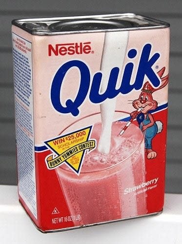 Strawberry Quik tin