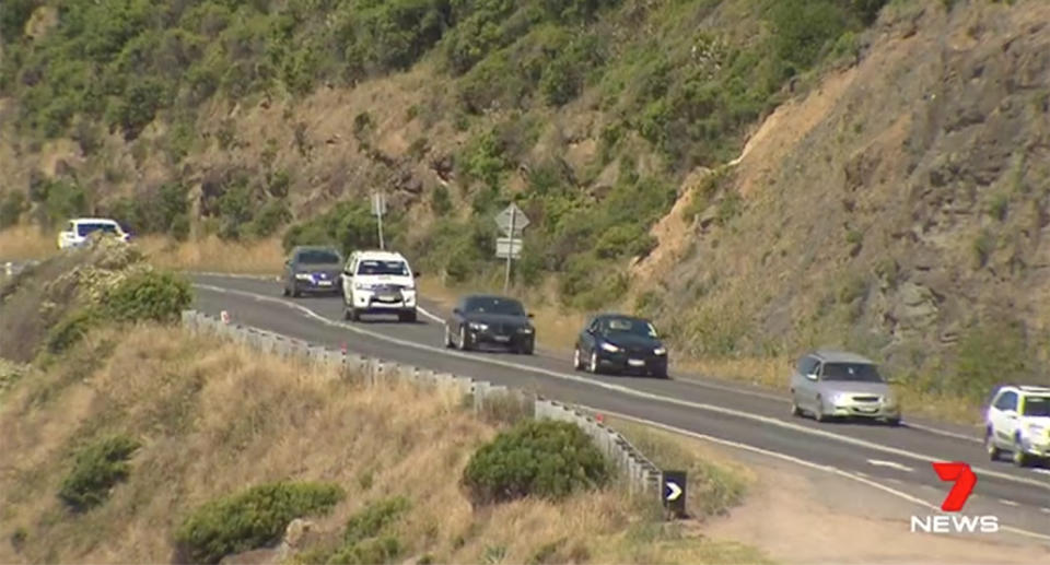 The speed limit on a stretch of Victoria’s iconic Great Ocean Road has been reduced to just 20km/h. Source: 7 News