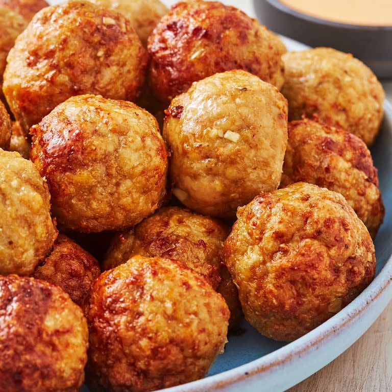 Air Fryer Cumin Spiced Chicken Meatballs