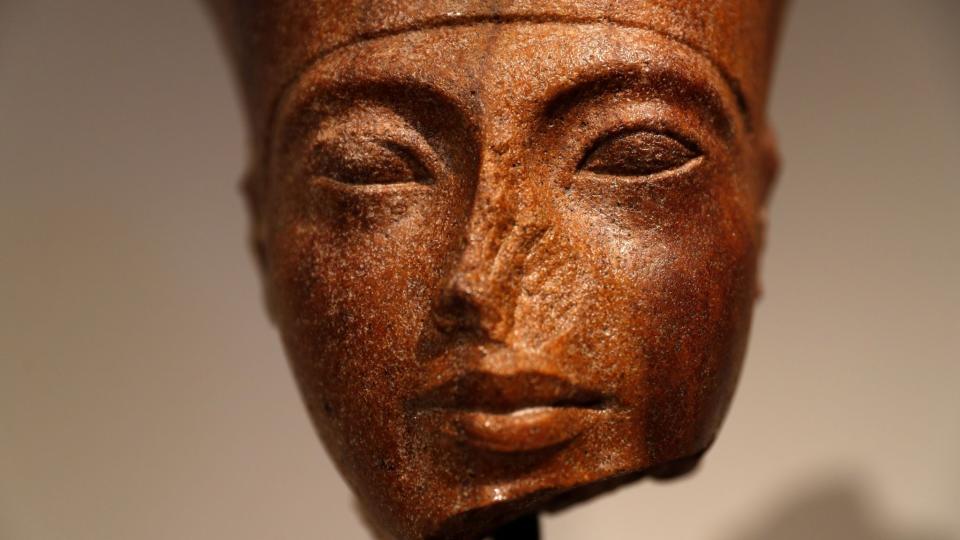 The quartzite head of Tutankhamen sold for nearly £5m last week